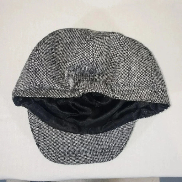 Fashion Black/ white‎ tweed Gatsby hat - Picture 5 of 6